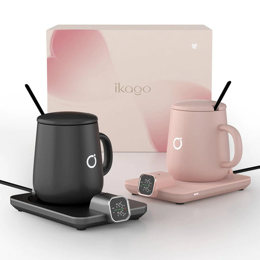 💖 Perfectly Warmed Moments – Heated Coffee Mug & Warmer Set (2-Pack)