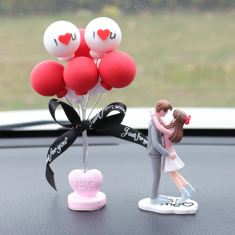 💕 Sweet Little First Kiss Dashboard Duo 💕 Love Story Dashboard Charms