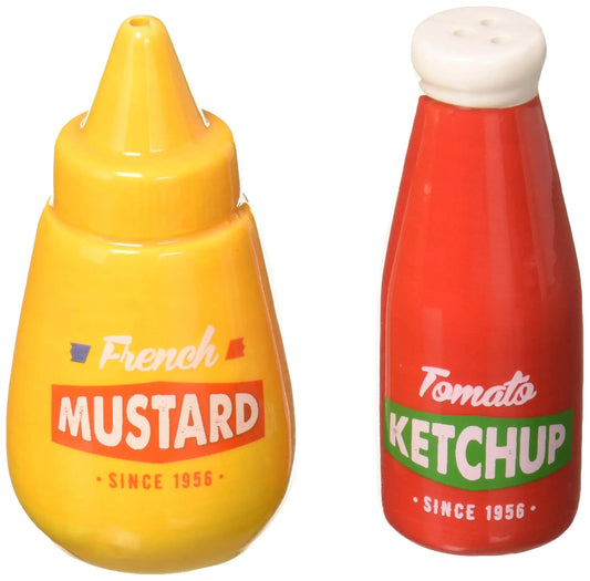 🍔 Ketchup & Mustard Shakers – The Cutest Condiment Couple